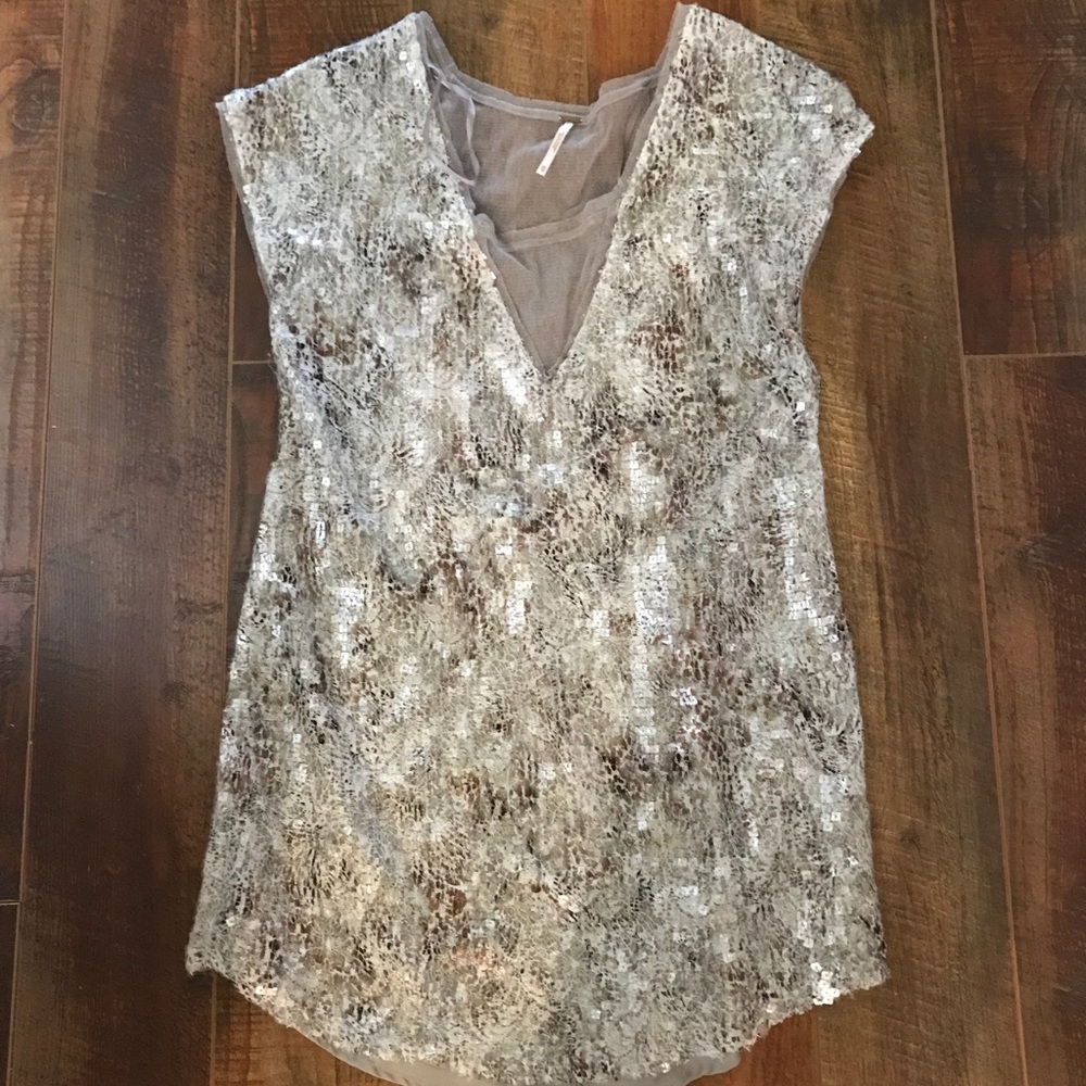 Free people sequin dress or tunic